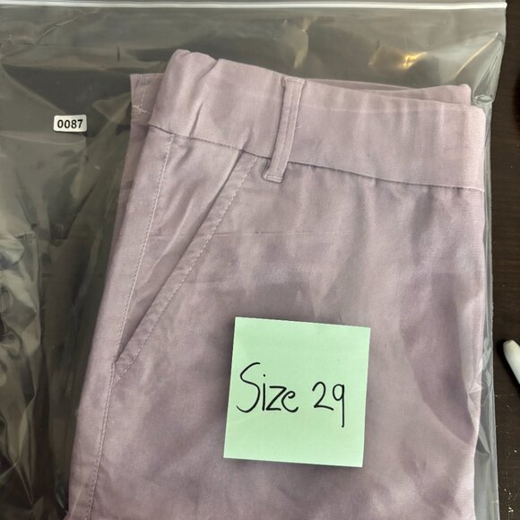 NWT Flog made in Isreal Lavender Lora Elastic Waist Bermuda Shorts Size 29 & 27 - Picture 12 of 13
